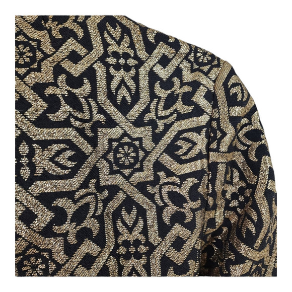 Vintage Metallic Gold Brocade Jacket sixties seventies - Picture 6 of 9